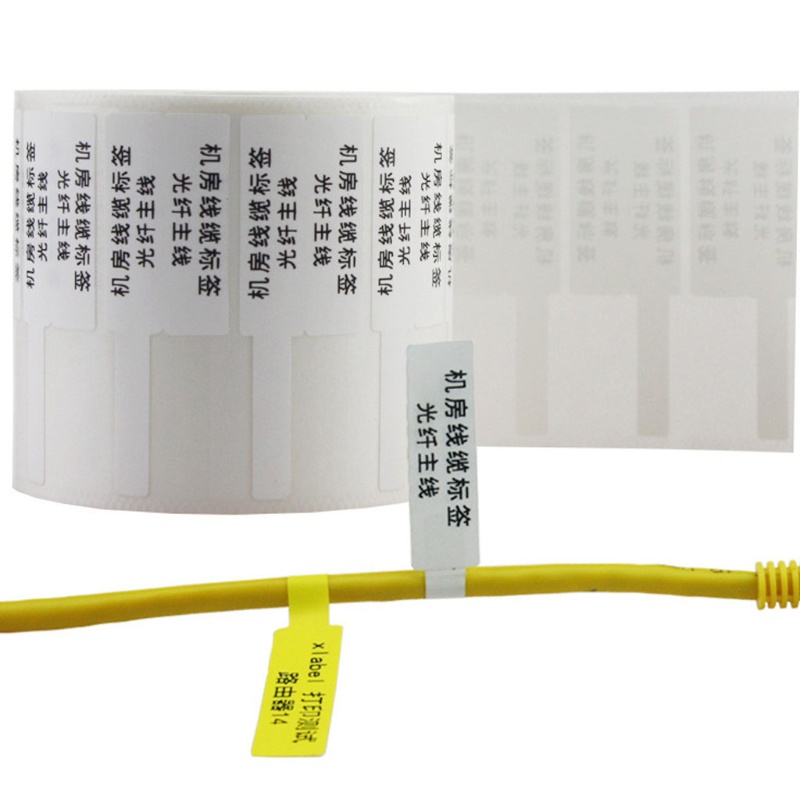 Cuộn 500 miếng dán đánh dấu dây cáp tự dính chống thấm nước/ rách tiện dụng cho gia đình