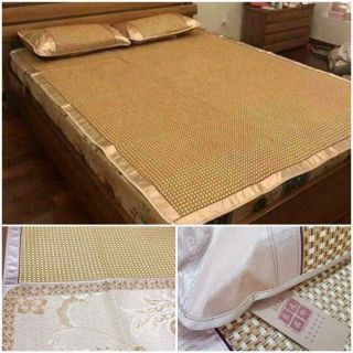 Chiếu mây điều hòa +2 vỏ gối muji xuất nhật hàng xịn dầy đẹp loại 1