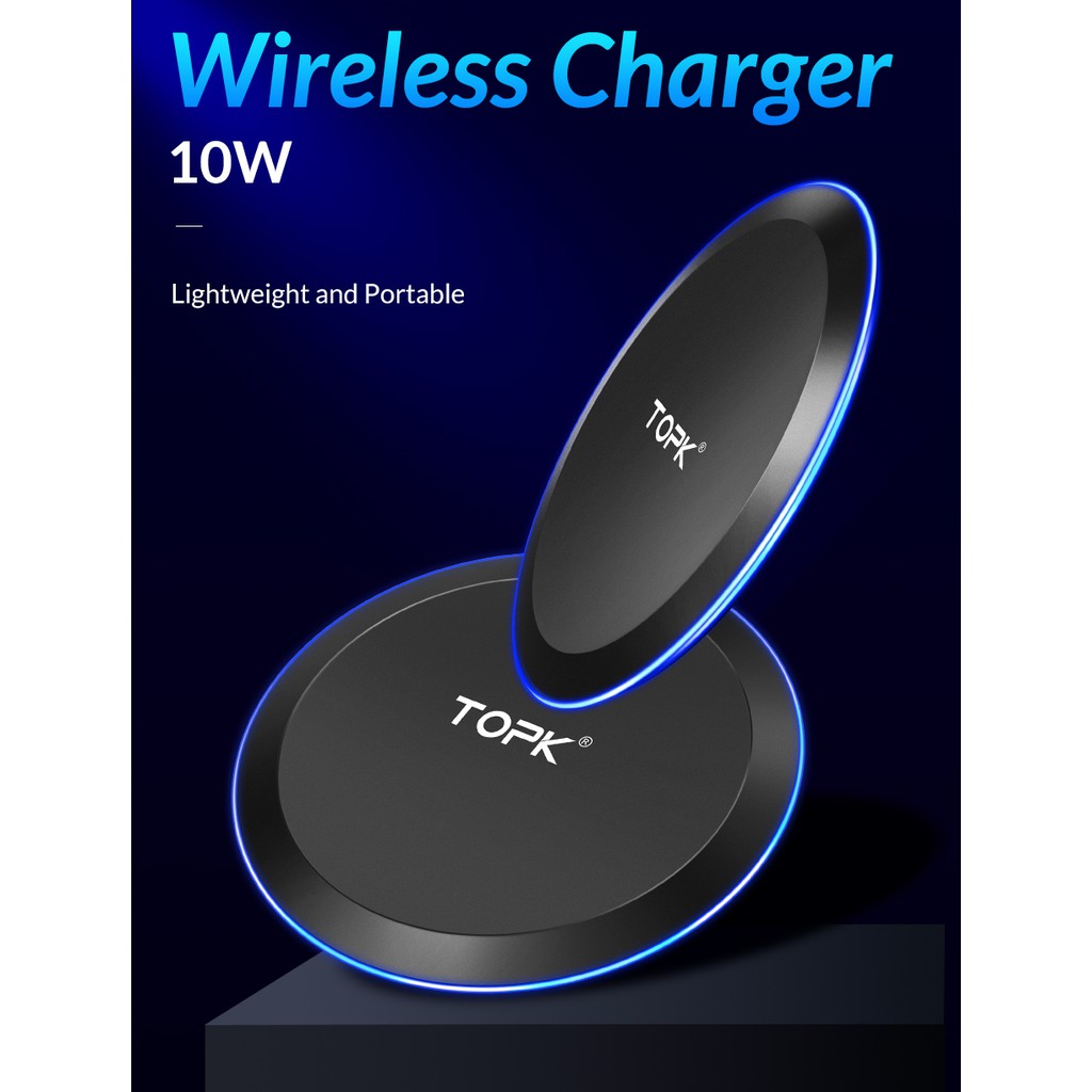 Đế sạc nhanh TOPK dành cho Iphone / samsung/ xiaomi/ oppo...