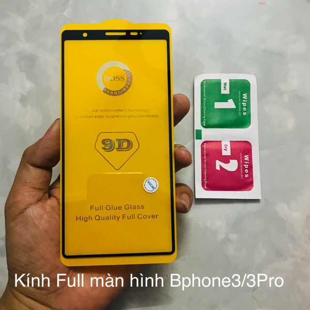 (Đã cập nhật mới)Dán cường lực Bphone 3 mặt trước/mặt sau