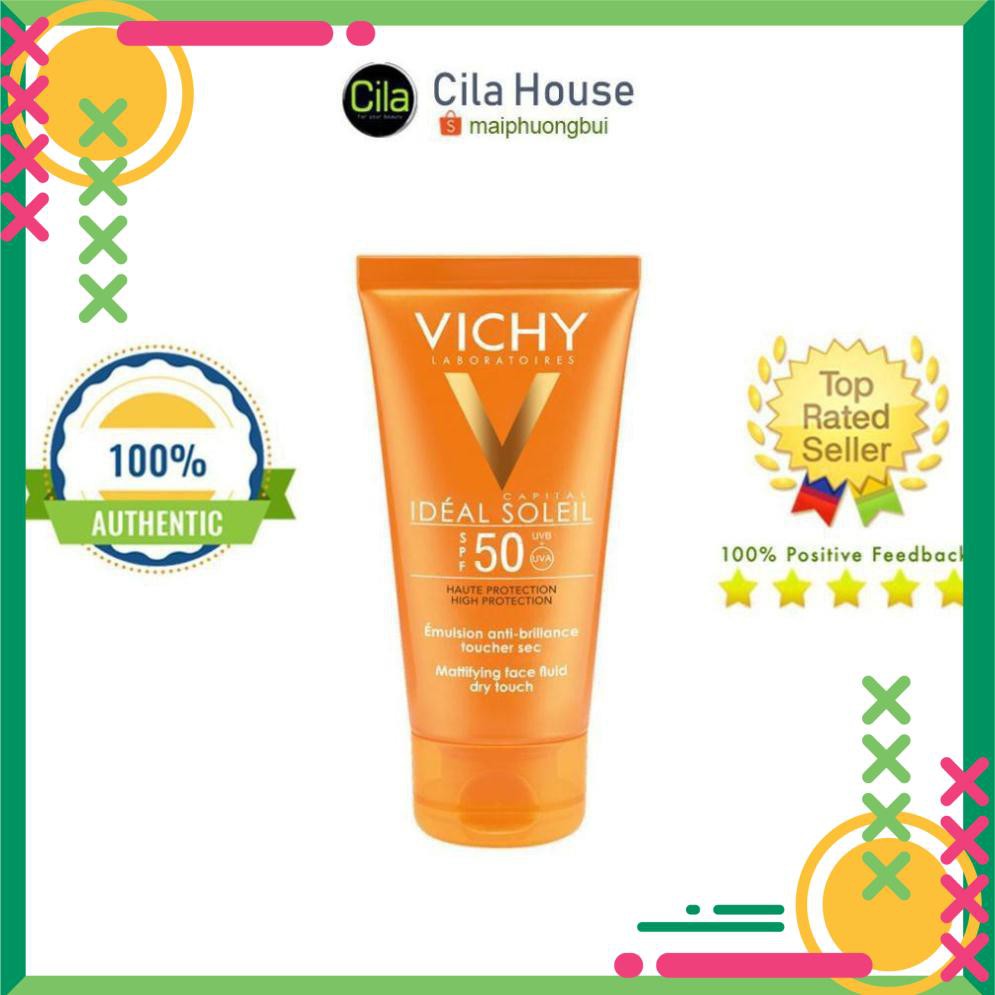 [ FREESHIP ]-[ CAO CẤP ]-Kem Chống Nắng Vichy Emusion Ideal Soleil SPF50 Mattifying Face Fluid Dry Touch 𝕕𝕤 | BigBuy360 - bigbuy360.vn