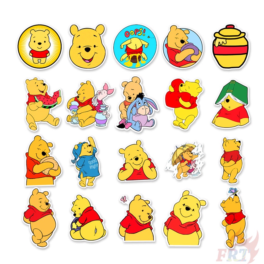 ❉ Pooh Bear Series 04 Winnie Stickers ❉ 50Pcs/Set DIY Luggage Laptop Skateboard Doodle Decals Stickers