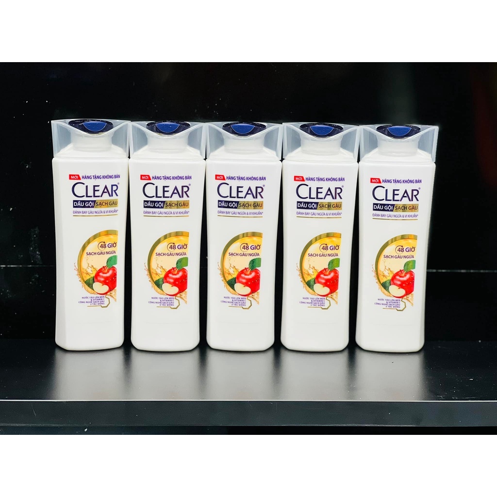 2 Chai  Dầu gội Clear nước táo lên men & Vitamin C chai 70g
