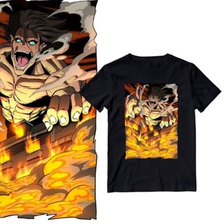 Áo thun attack on titan anime eren attack titan nam nữ cực hot