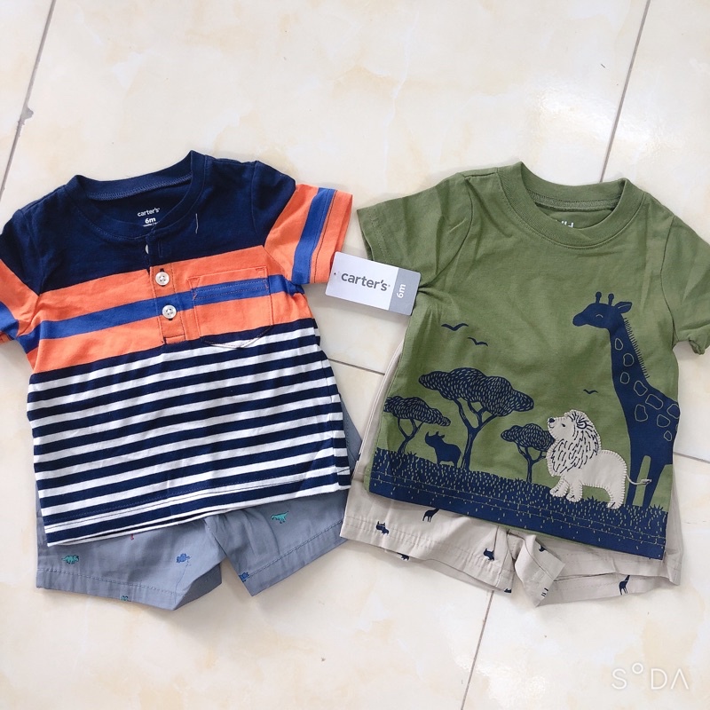 SET 2 BỘ BÉ TRAI CARTER‘S DƯ XỊN MADE IN CAMBODIA DƯ XỊN👶🏻👶🏻