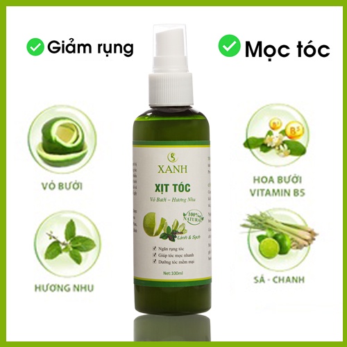 Tinh Dầu Bưởi Kích Thích Mọc Tóc - Xịt Bưởi Nuôi Dưỡng Tóc 100ml