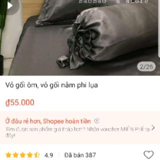 Vỏ gối nằm phi lụa cao cấp kích thước 40x60cm