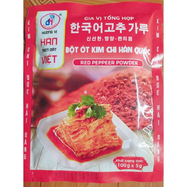 Bột ớt Kim chi Hàn Quốc chuẩn vị 100gr
