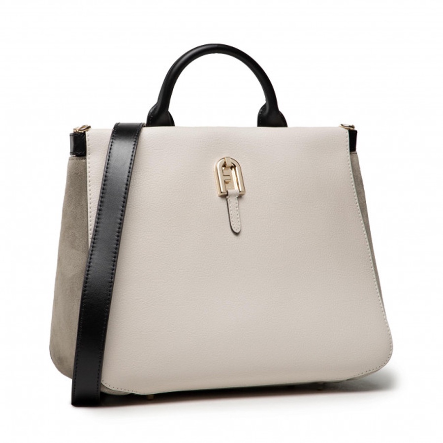 Túi Nữ FURLA Palazzo S Tote Vitello Milos Suede Vitello Sorrento