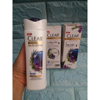 Dầu gội sạch gàu Clear Botanique 5 tinh dầu 180g (175ml) dành cho da đầu khô