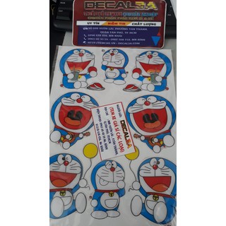 Sticker Doraemon đổ nổi