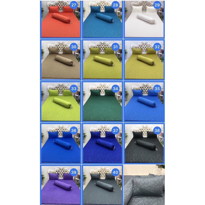 Ga gối thun gấm màu (40 màu) | BigBuy360 - bigbuy360.vn