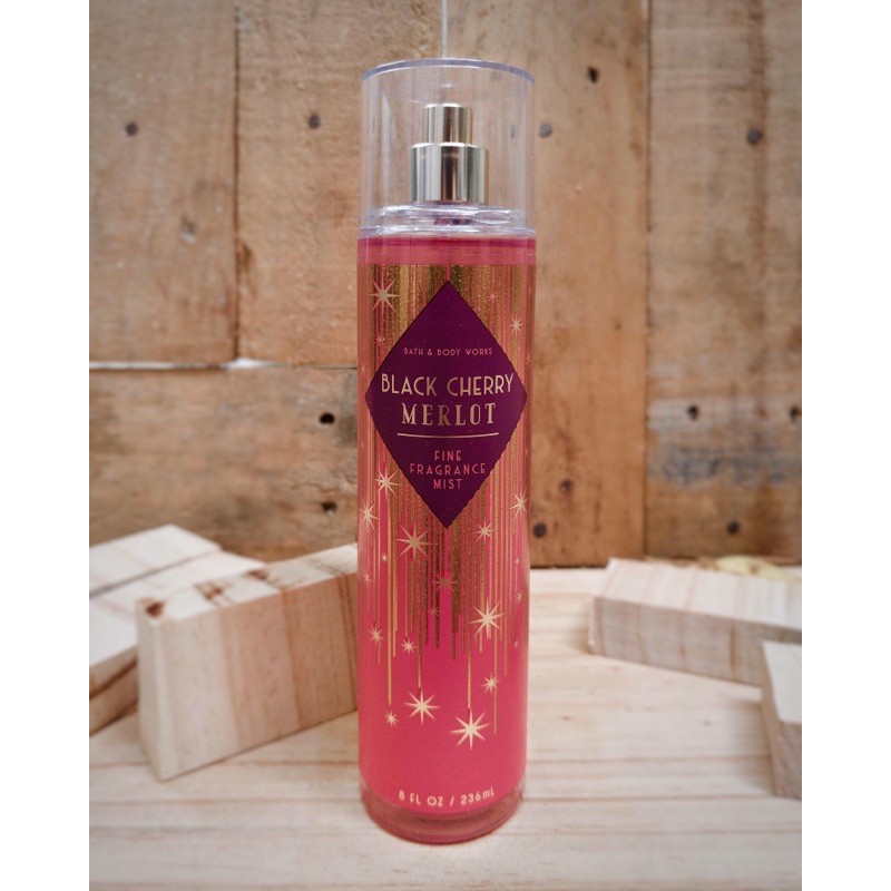 🍒 BLACK CHERRY MERLOT - Xịt thơm / Body mist 236ml Bath & Body Works