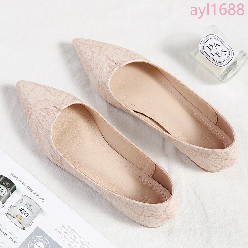 Giày Búp Bê Nữ Mũi Nhọn Size Lớn