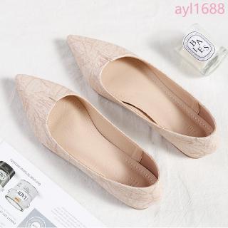 Giày Búp Bê Nữ Mũi Nhọn Size Lớn