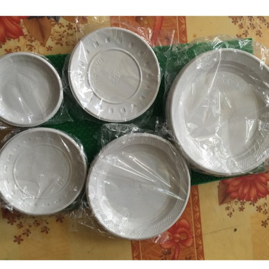 10 dĩa nhựa dùng 1 lần 11.8cm, 14 cm, 18 cm, ăn bánh sinh nhật, trái cây, dã ngoại - Plastic plate