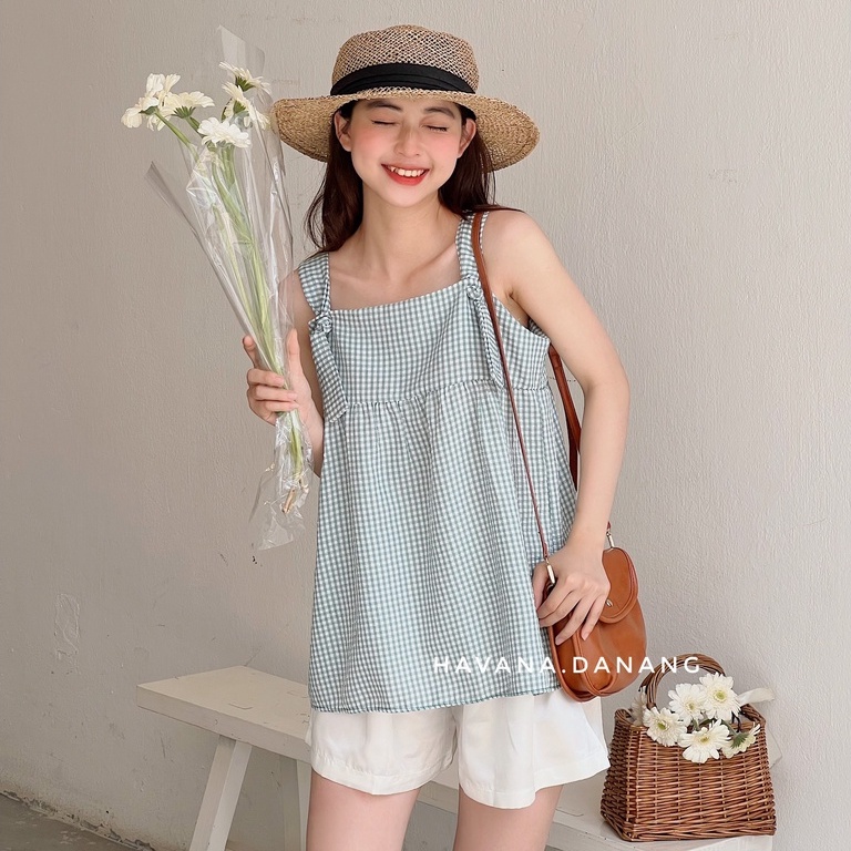 Set áo babydoll, áo chất đũi xốp kèm quần short