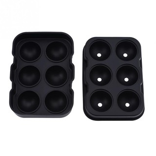 Silicone Round Ball Maker Ice Cube Tray 6 Cavities Chocolate Candy Mold Kitchen Tools
