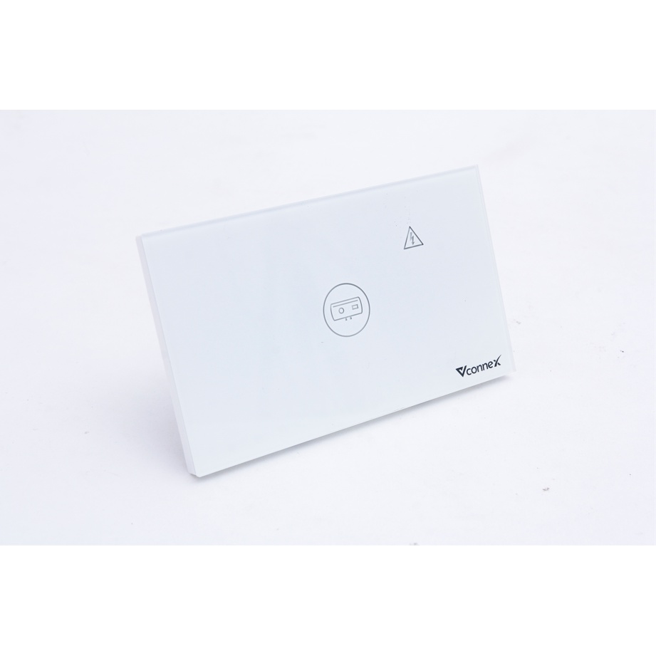 Công tắc bình nóng lạnh chống giật Vconnex, không viền, Wifi 2.4 Gz