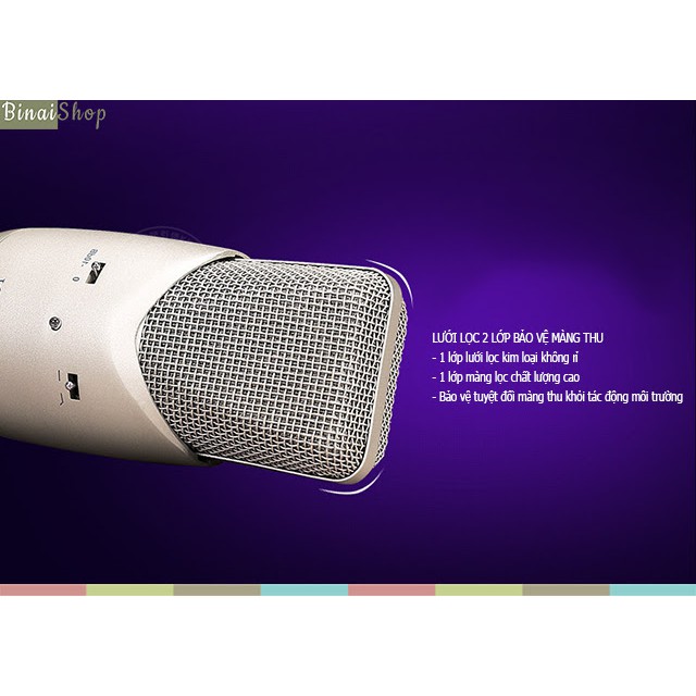 [Mã ELHACE giảm 4% đơn 300K] Microphone phòng thu Icon M2