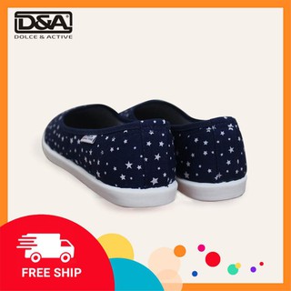 Giày slipon nữ D&A EPL1901 siêu nhẹ Đông Ấn