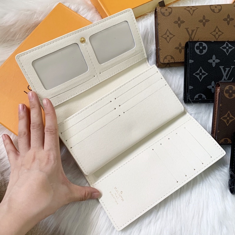 Ví nữ dài,bóp nữ dài lv gập 3  logo dập đầy đủ kèm ảnh thật và video