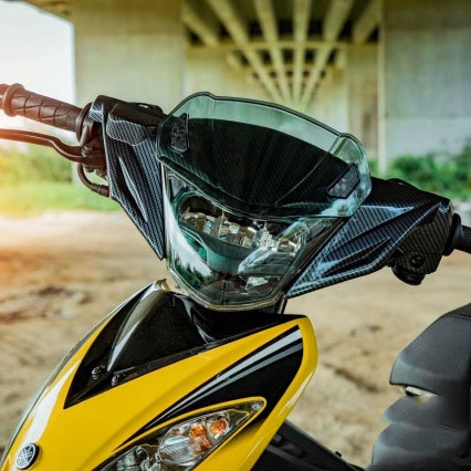 Chóa đèn Exciter 135 2005-2010, đèn pha led Ex 135 2 tầng siêu sáng Zhi.pat chính hãng - bảo hành 2 Năm