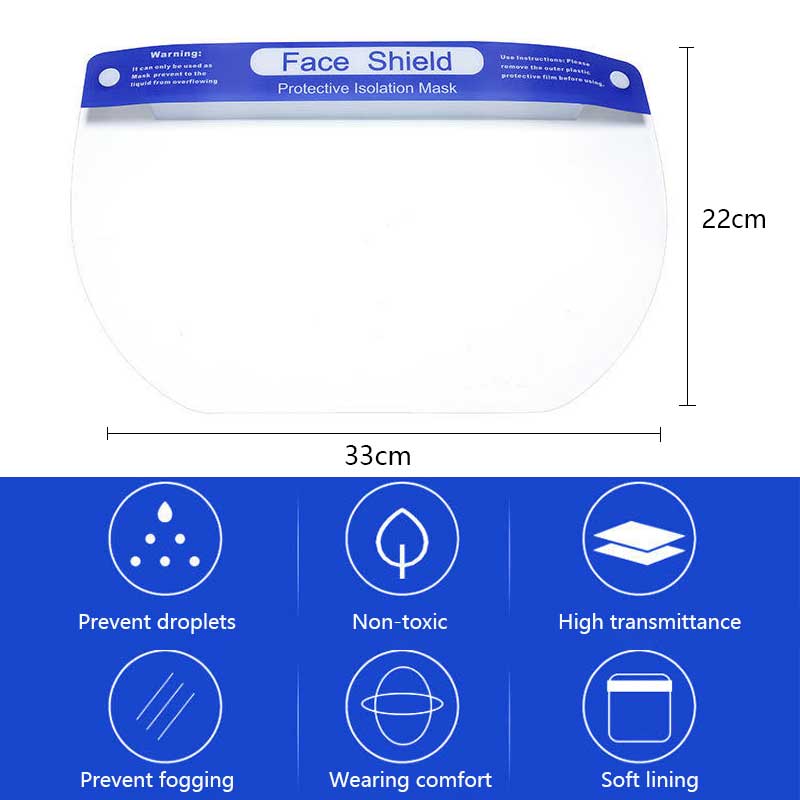 Tấm Nhựa Trong Suốt Bảo Vệ Mặt Chống Nhiễm Trùng Tiện Lợi