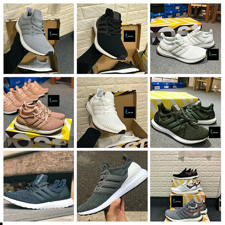 (SALE HOT) giày thể thao ULTRA BOOST 3.0 Oreo trắng sọc đen (FULLBOX)