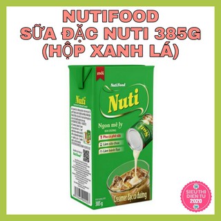 Sữa đặc nuti, màu xanh lá 385g