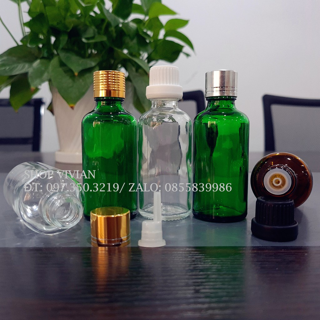 Vỏ lọ đựng tinh dầu 50ml thuỷ tinh bền đẹp, chất lượng cao - Bán sỉ số lượng lớn từ 4500đ