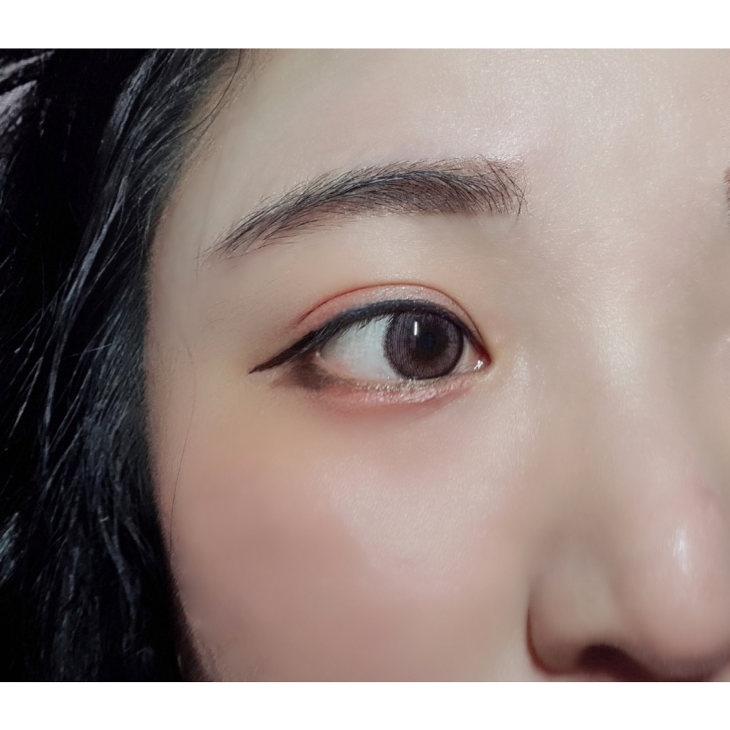 Kính áp tròng ENECO-PINK hồng đào viền nâu giãn nhẹ 14.0mm - Lens thời trang Hàn Quốc chính hãng