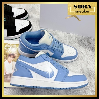 Giày Thể Thao Nam Nữ Nike Jordan UNC JD1 Cổ Thấp Xanh Dương Cao Cấp