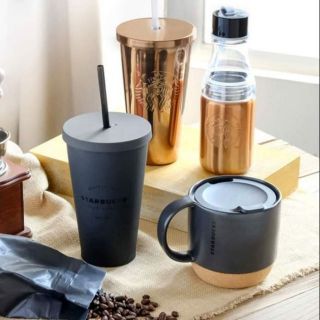 Bình Starbucks đen mờ 16oz