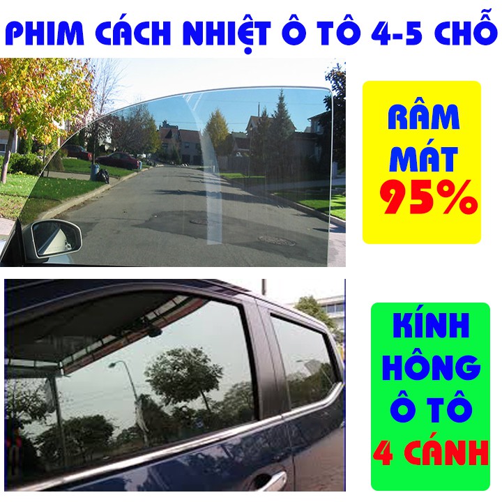 [Chính Hãng]Bộ phim cách nhiệt ô tô 7 chỗ -Gói tiêu chuẩn Giảm nóng 80% - Cắt UV100% -Bảo hành 10 năm