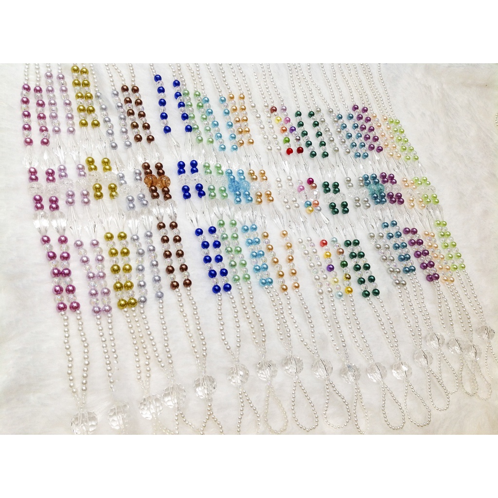 Dây đeo bảng tên chuỗi hạt cườm cho nhân viên nhiều màu sắc