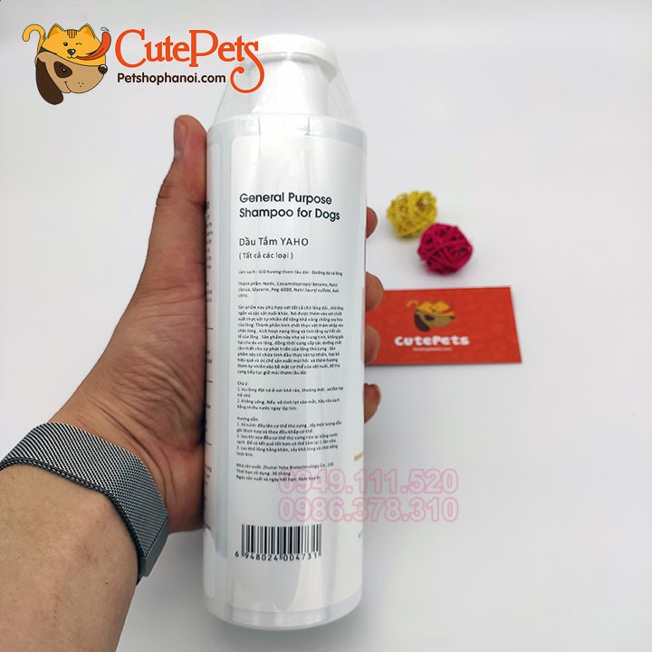 Sữa tắm chó mèo Yaho M Rolay Care 500ml - Phụ kiện chó mèo Hà Nội