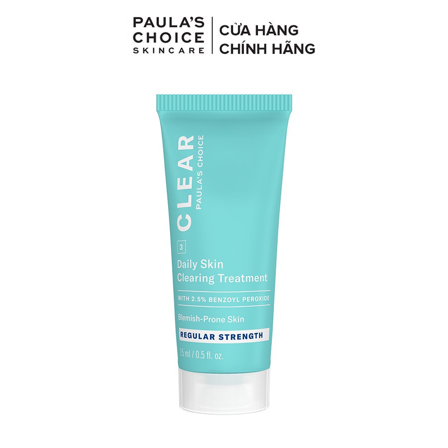 Kem chấm mụn giảm sưng đỏ Paula’s Choice Clear Regurlar Strength Daily Skin 15ml 6107