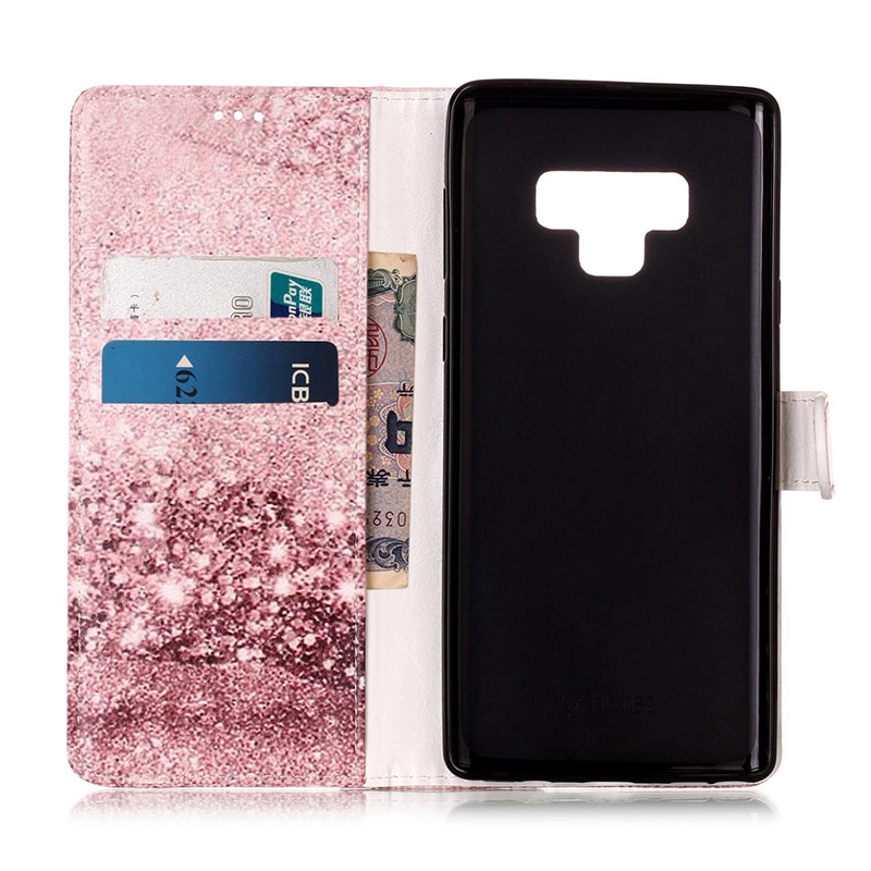 Bao da điện thoại nắp gập kèm ví họa tiết hoa sang trọng dành cho samsung galaxy note 9 A9 A7 2018 A750 | BigBuy360 - bigbuy360.vn