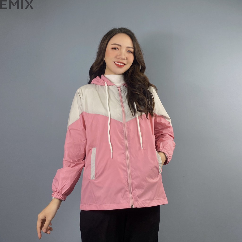 Áo khoác gió phối màu 2 lớp EMIX | BigBuy360 - bigbuy360.vn