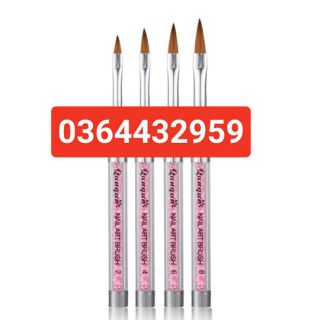 Cọ bút đắp hoa bột hiệu quqick thương hiệu nail được ưa chuộng.. đầu bút lông mềm mướt.