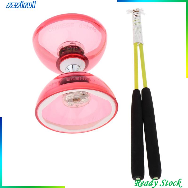 Đồ Chơi Con Quay Yoyo Hai Đầu Kiểu Trung Hoa 12cm Màu Đỏ