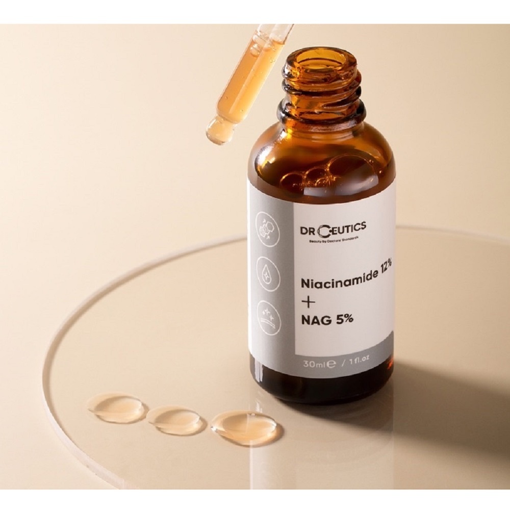 Serum Niacinamide 12% + NAG 5% DrCeutics Giảm Thâm Sáng Da Kiềm Dầu 30ml