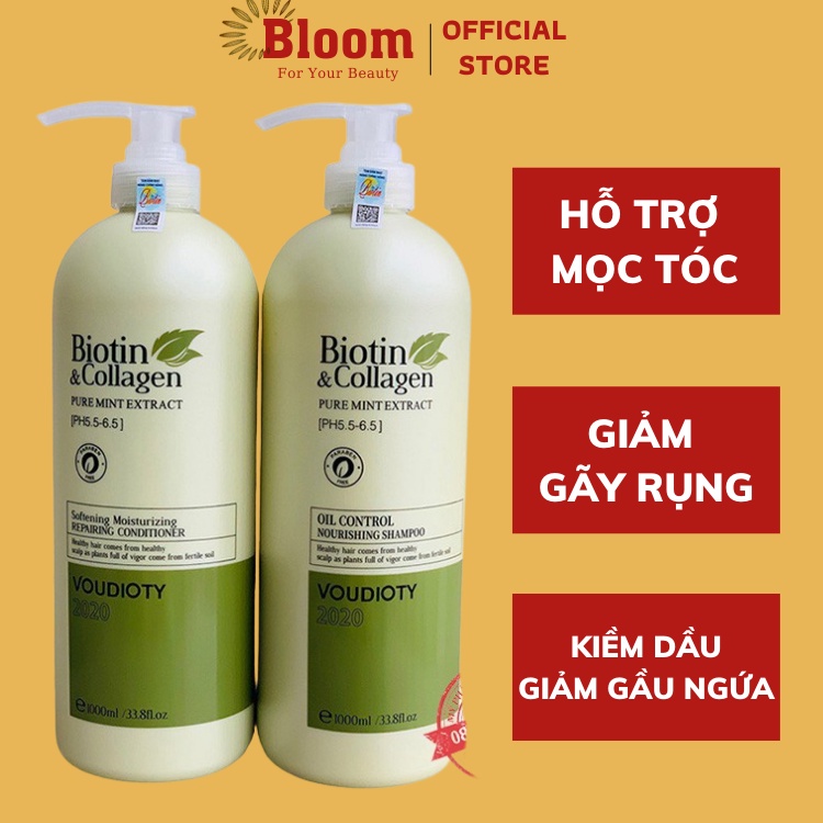 Dầu Gội Biotin Collagen 1000ml Chính Hãng - Bộ Dầu Gội Mềm Mượt Chống Rụng Kích Thích Mọc Tóc Đủ 4 Mẫu