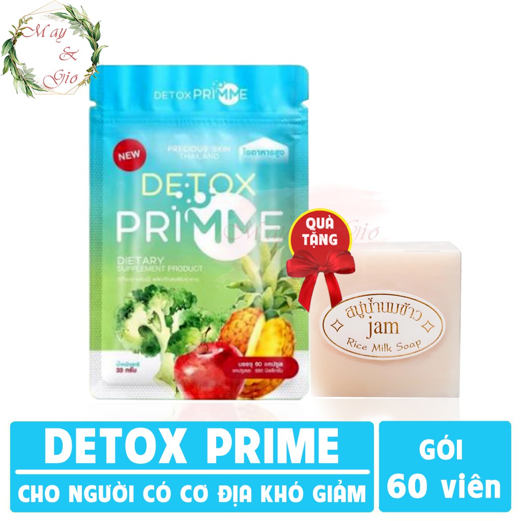 Primme Detox - Viên uống khử mỡ giảm cân rau xanh 60 viên [CHÍNH HÃNG]