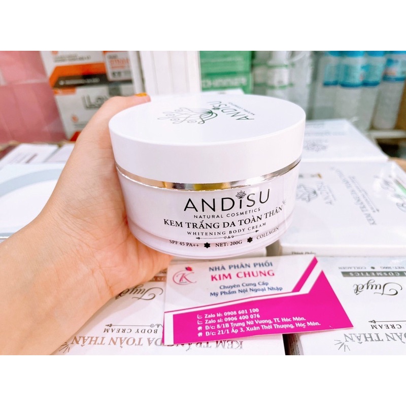 Kem dưỡng trắng da toàn thân Andisu Body Cream