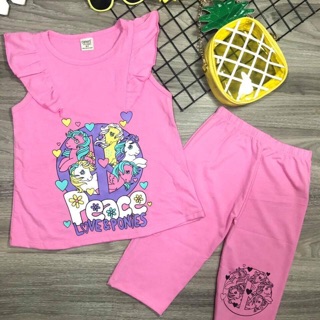 Đồ bộ lửng size đại cotton 4 chiều cho bé gái