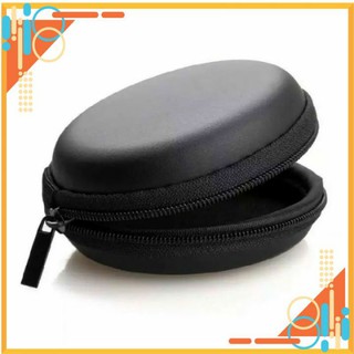 Bóp đựng tai nghe cáp sạc ⚡miễn phí vận chuyển⚡bóp đựng tai nghe cáp sạc tròn màu đen cao cấp tiện lợi