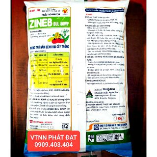 Thuốc Trừ Bệnh Cây ZINEB BUL 80WP (Vàng)