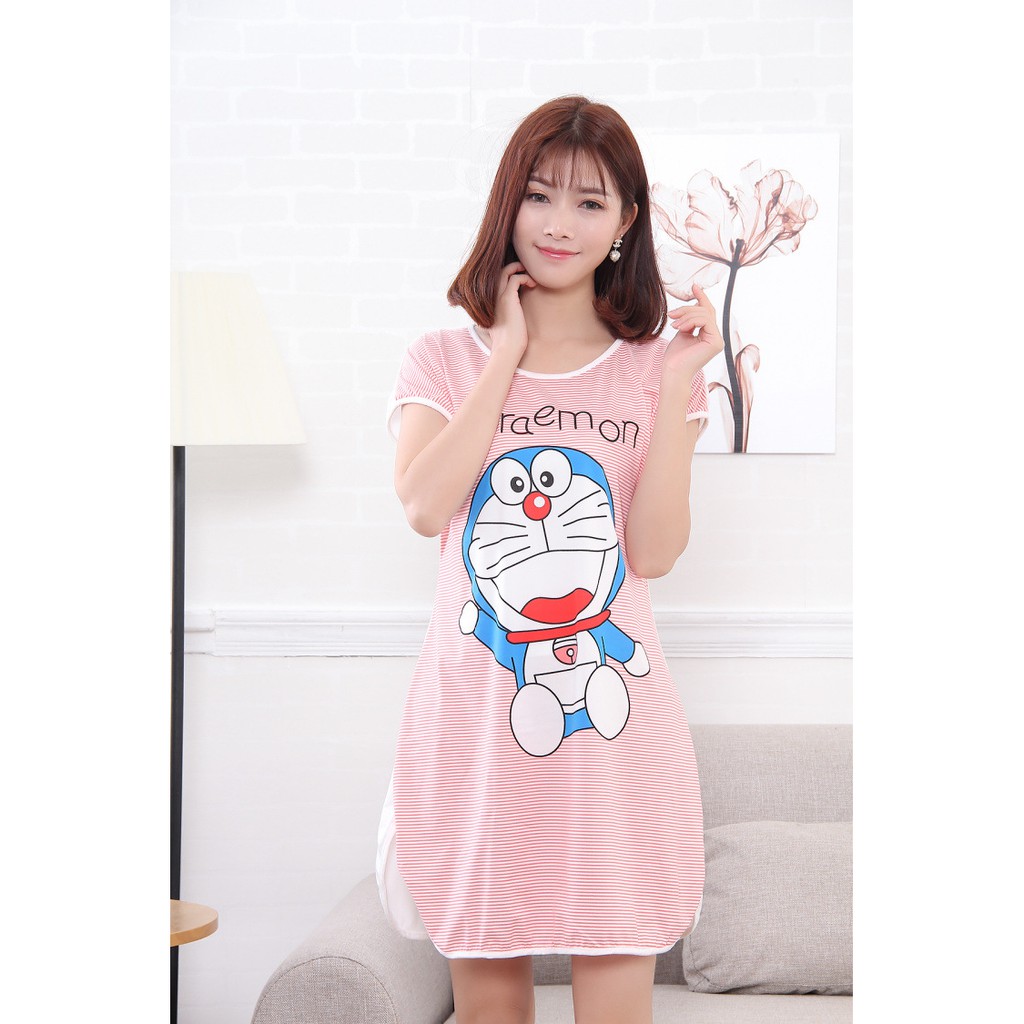 [SIÊU RẺ] Váy ngủ cute nhiều hình, chất thun mỏng mịn mặc cực mát | BigBuy360 - bigbuy360.vn